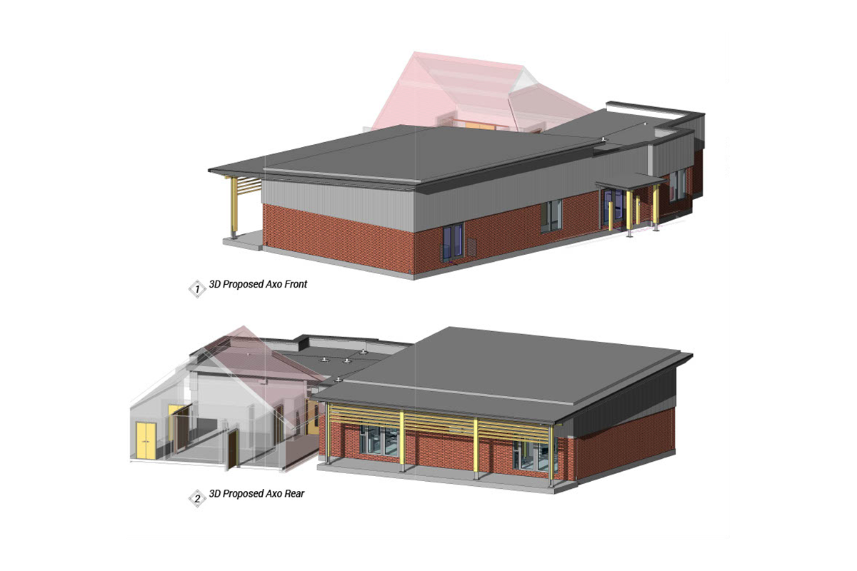 3D Front and Rear view
