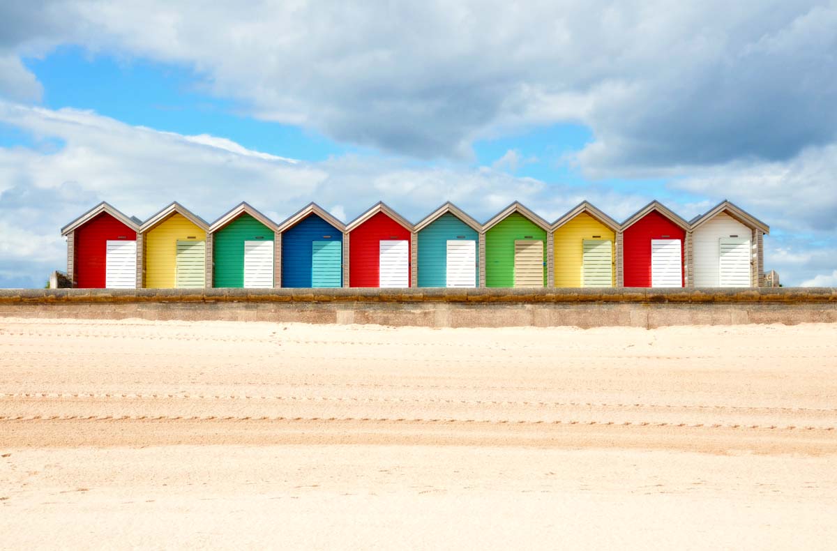 Blyth Beach Huts, Northumberland © Victoria Najafi