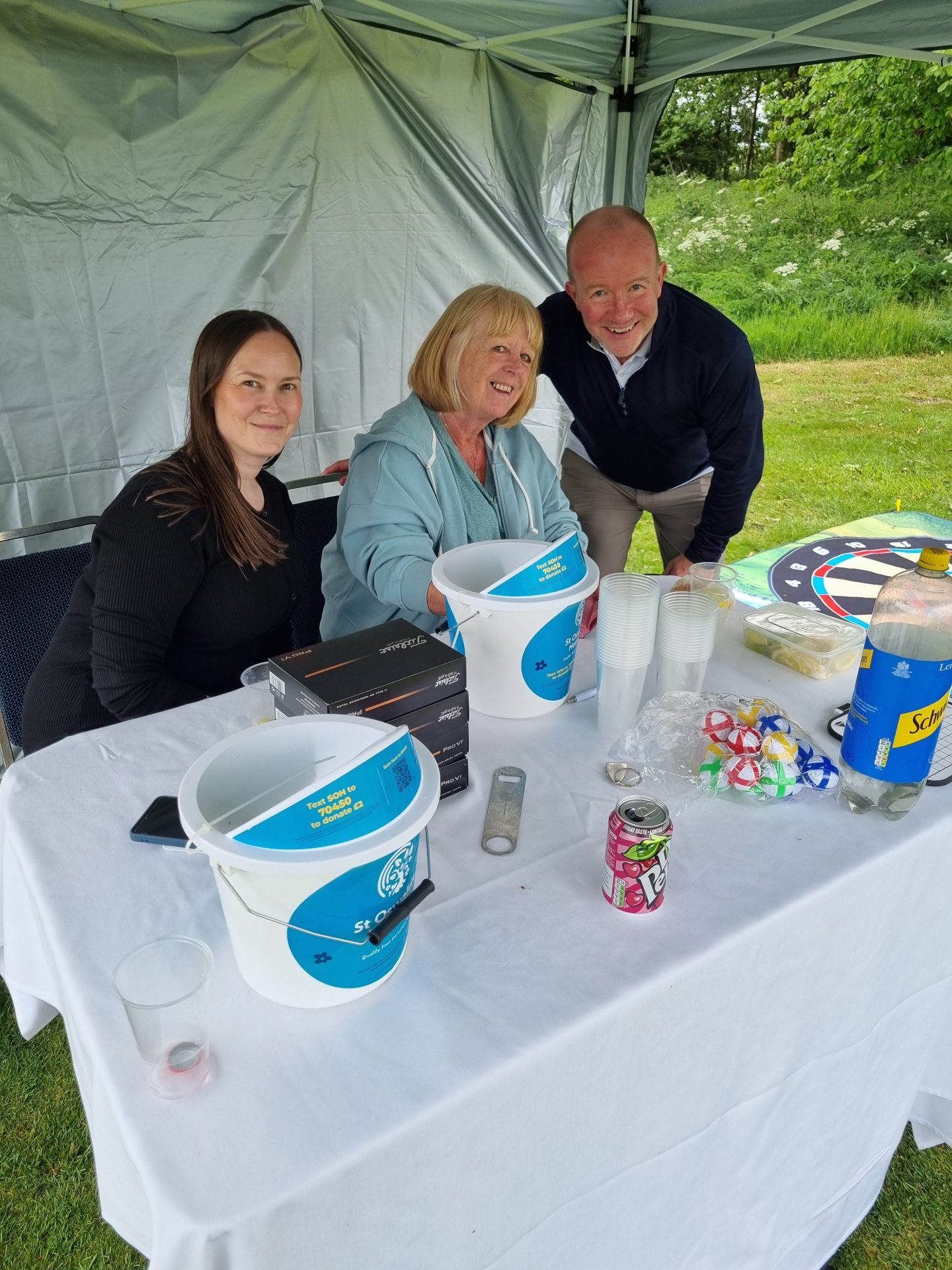 Sarah, Donna and John