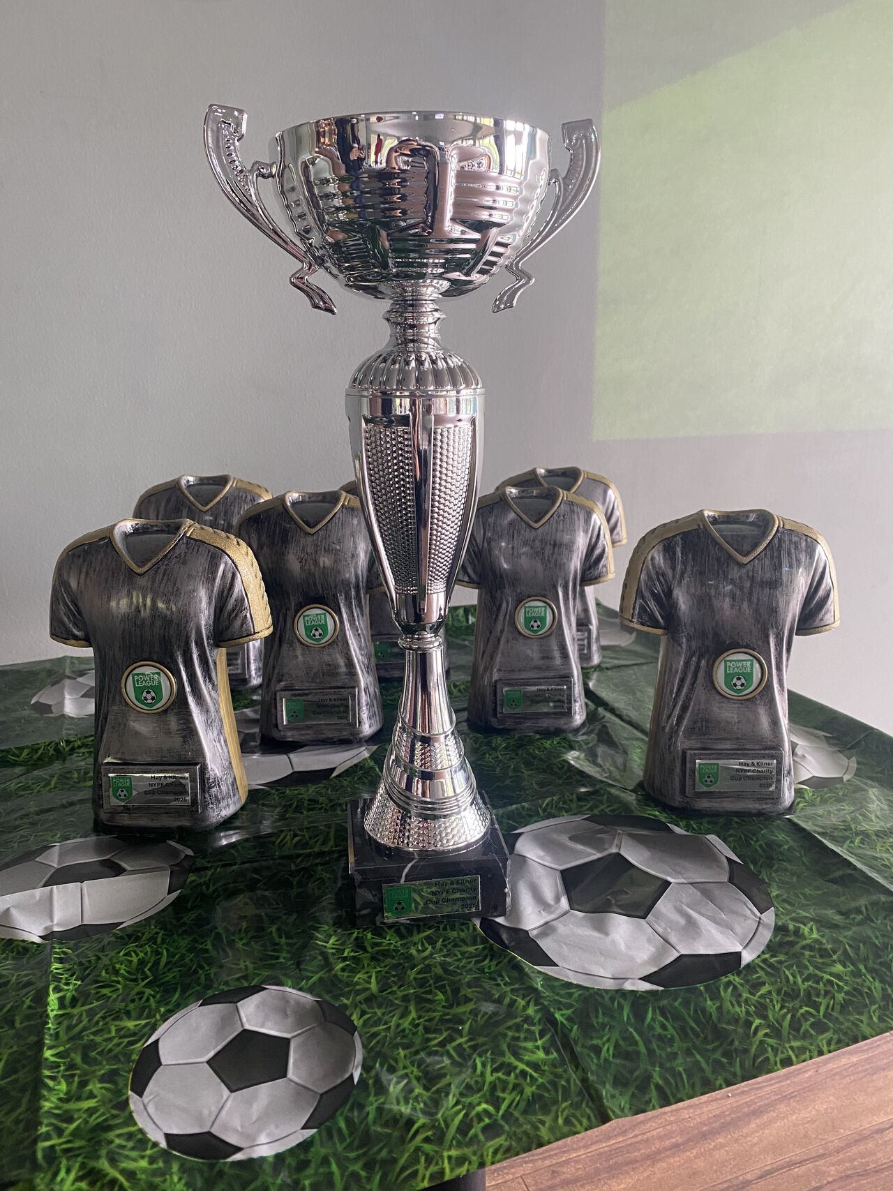 H&K charity football trophies