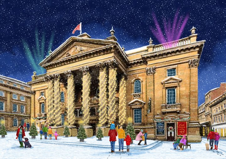 2. Snowfall at Grey's Monument + Christmas at the Theatre Royal (Pack of 10) - Image 2