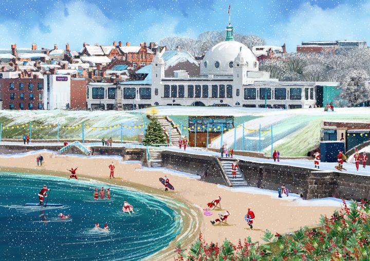 3. Winters Walk to St Mary's Lighthouse + Sea Dipping Santas at Whitley Bay (Pack of 10) - Image 2