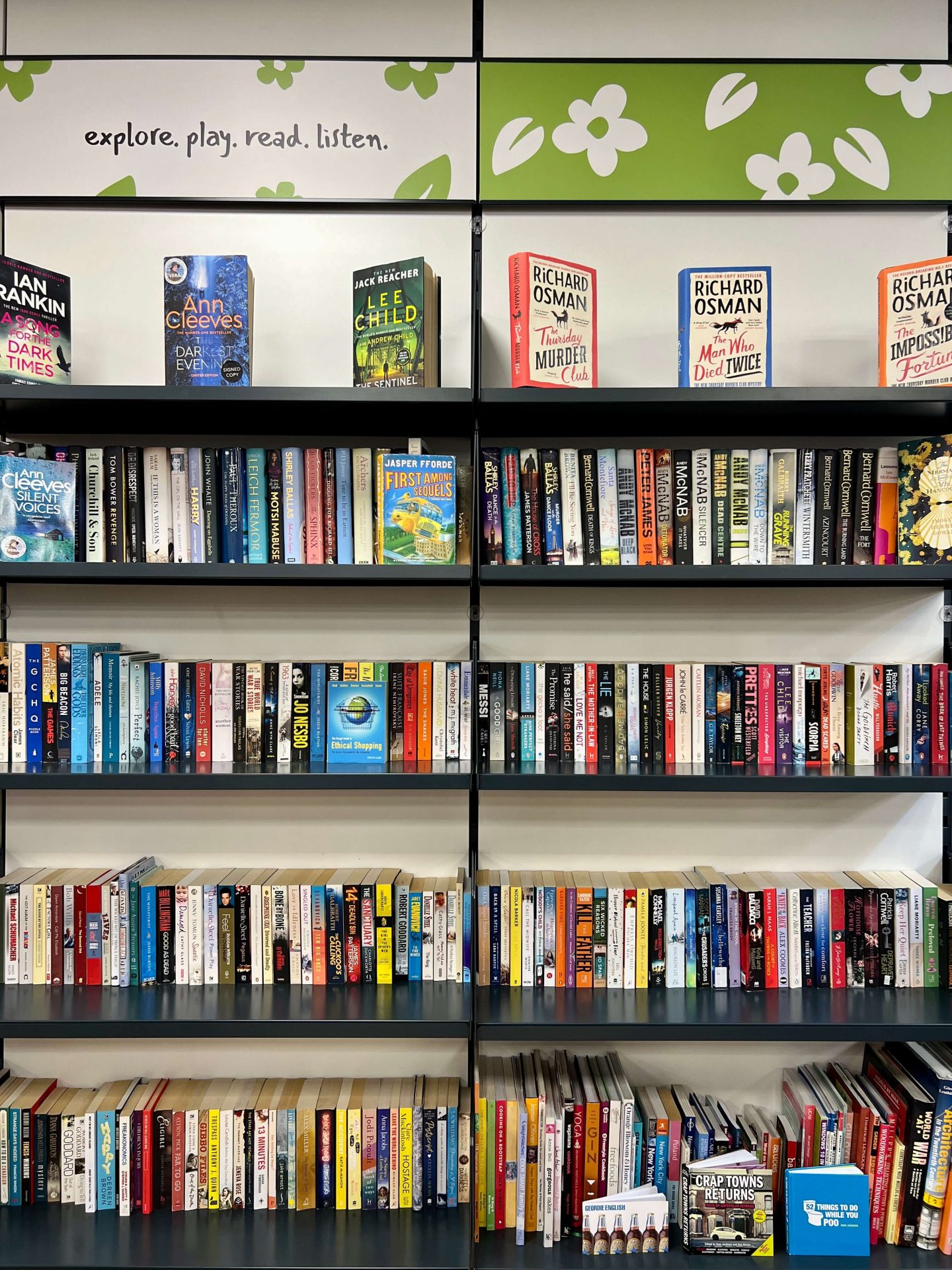 Entertainment section in new St Oswald's Hospice shop